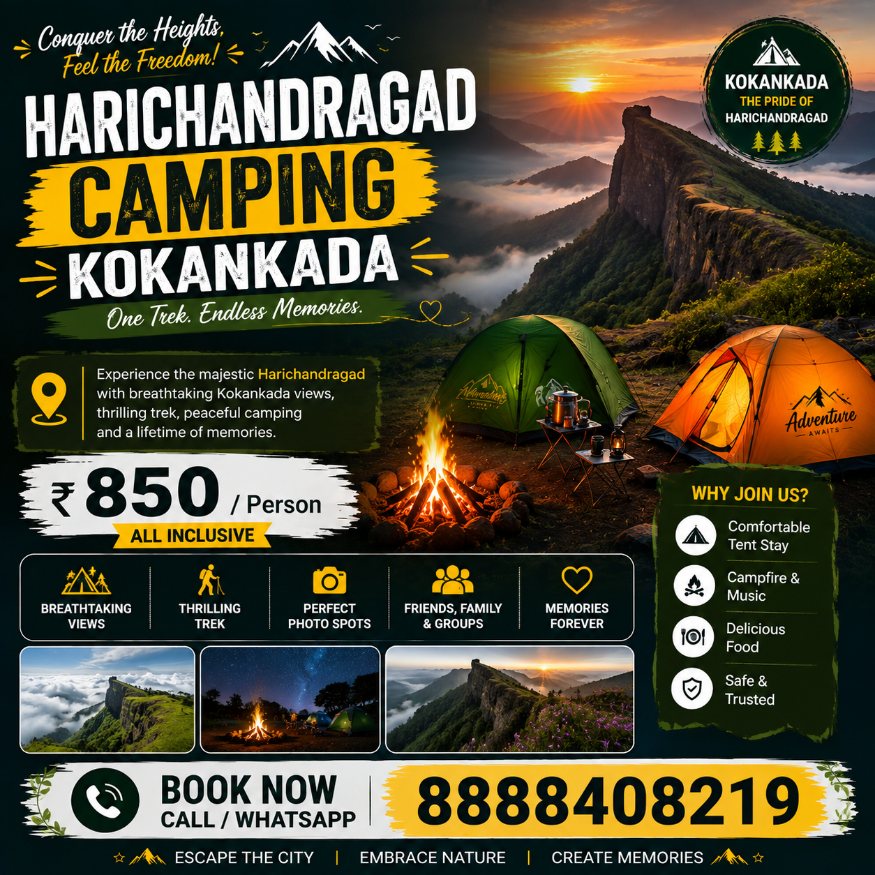 Harichandragad Camping Kokankada